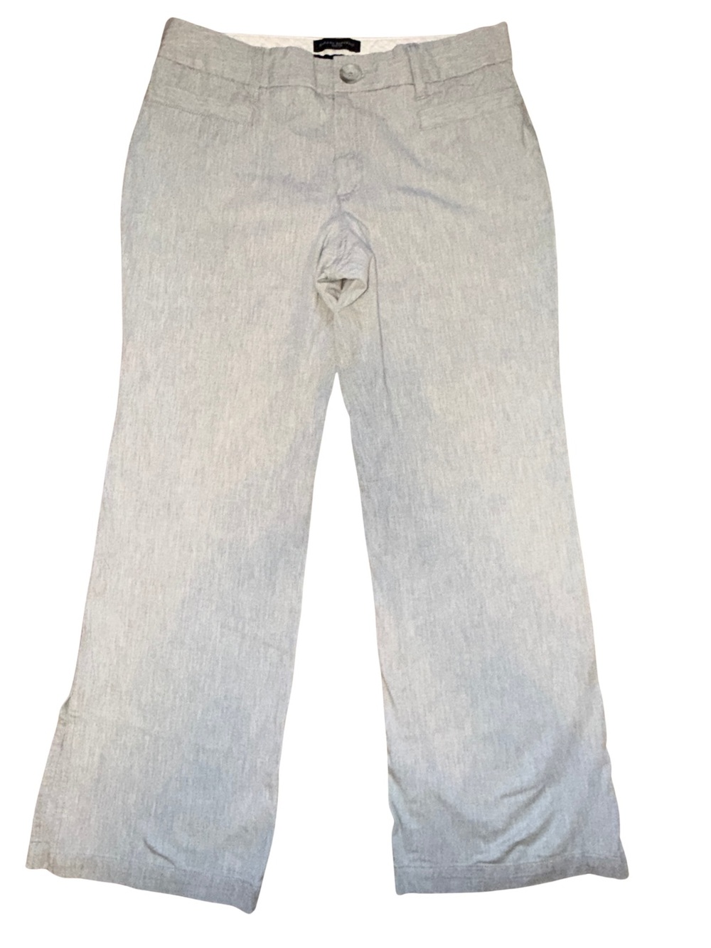 Banana Republic The Martin fit Light Gray Cropped Pants Slits on Legs